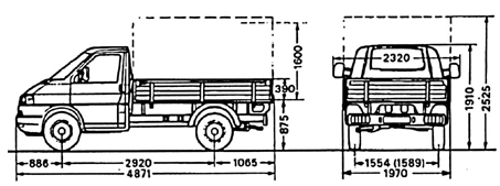 Бортовой грузовик - База 2920 мм