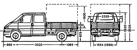 Бортовой грузовик со сдвоенной кабиной