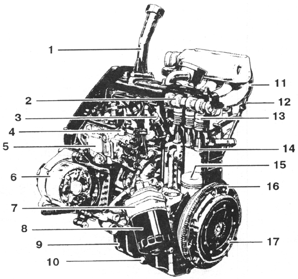 4-цилиндровый дизельный двигатель